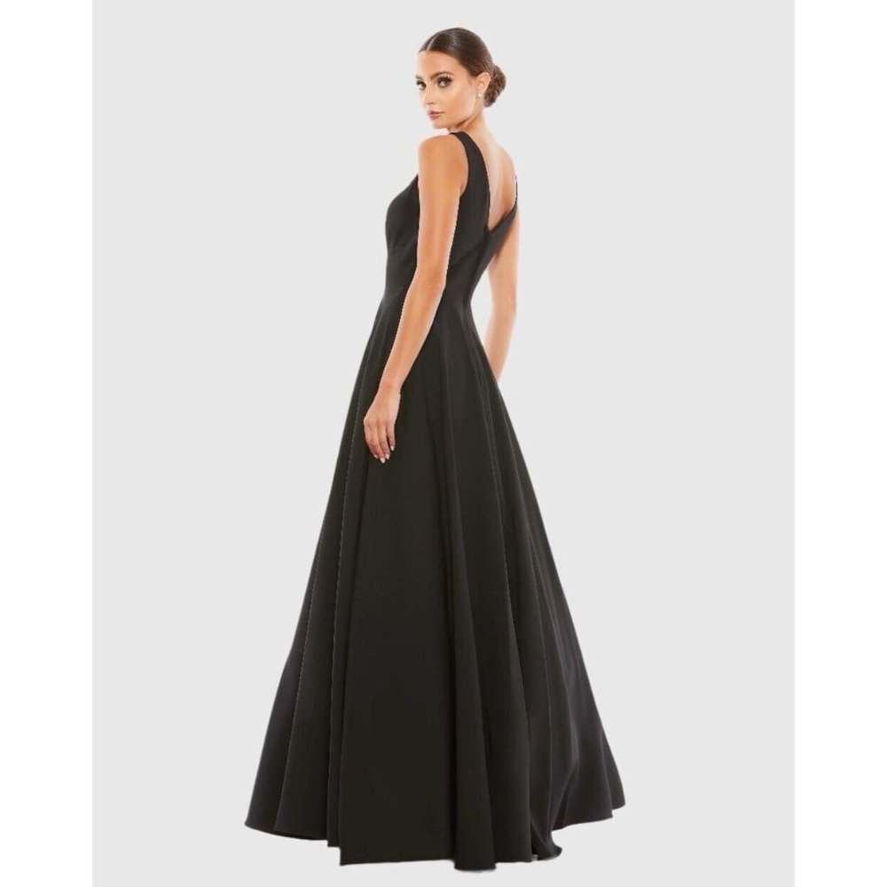 Mac Duggal Size 6 Black 48924 Sleeveless A-line Ball Gown Prom Formal Dress New - Picture 2 of 11